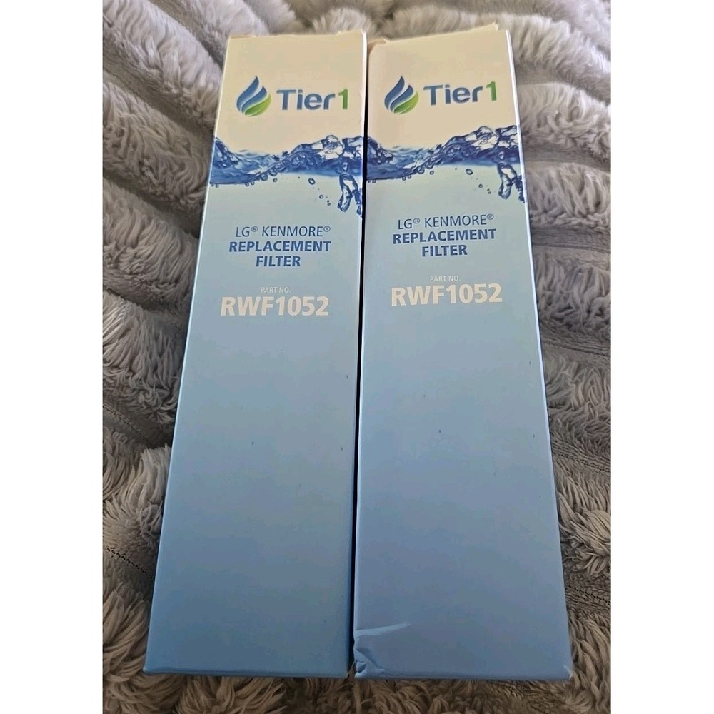 2 Boxes of Tier1 LG Kenmore Replacement Refrigerator Water Filters RWF1052